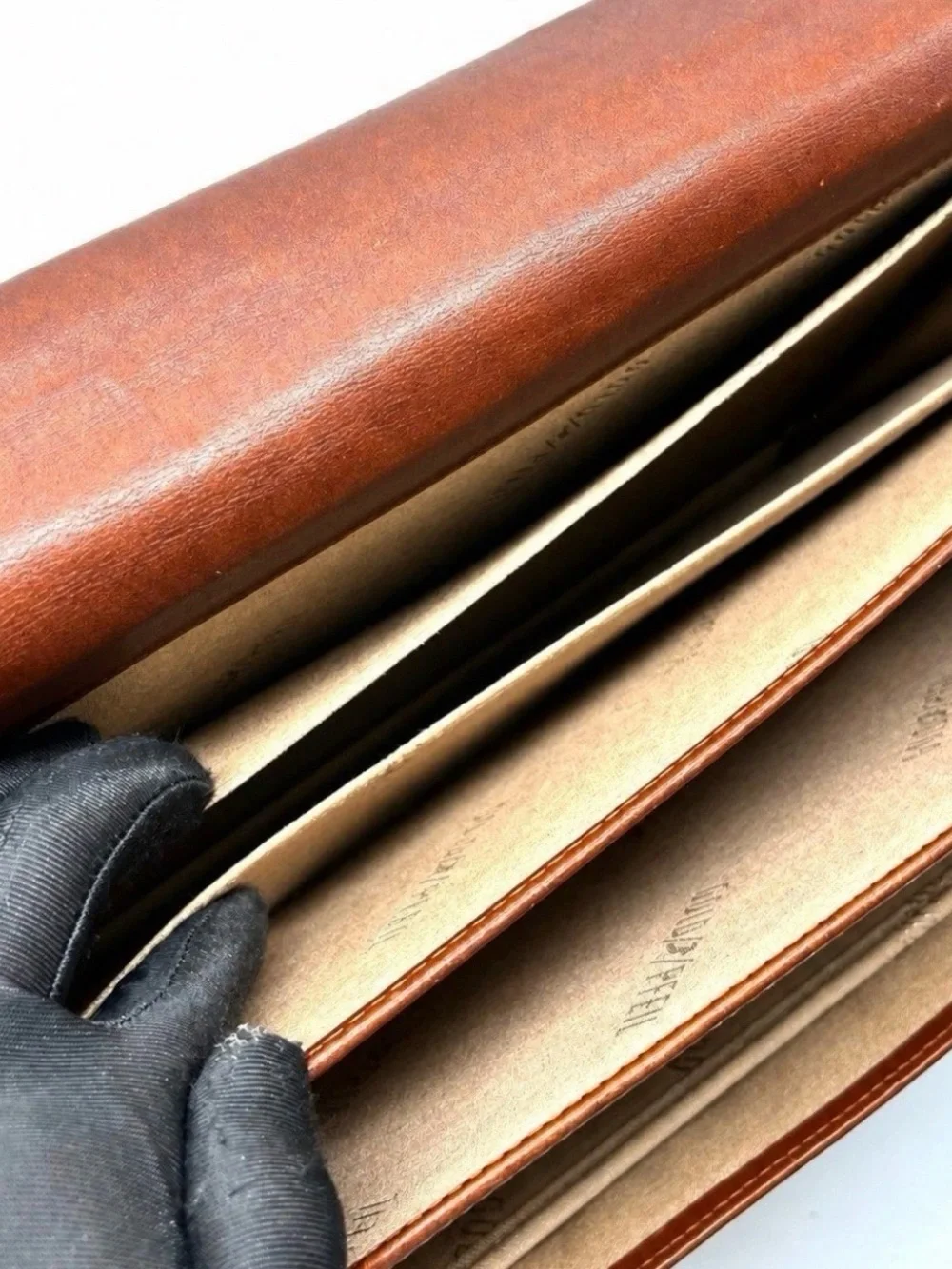 Vintage Gold Pfeil Leather Attache Briefcase Combination Lock Shoulder Strap